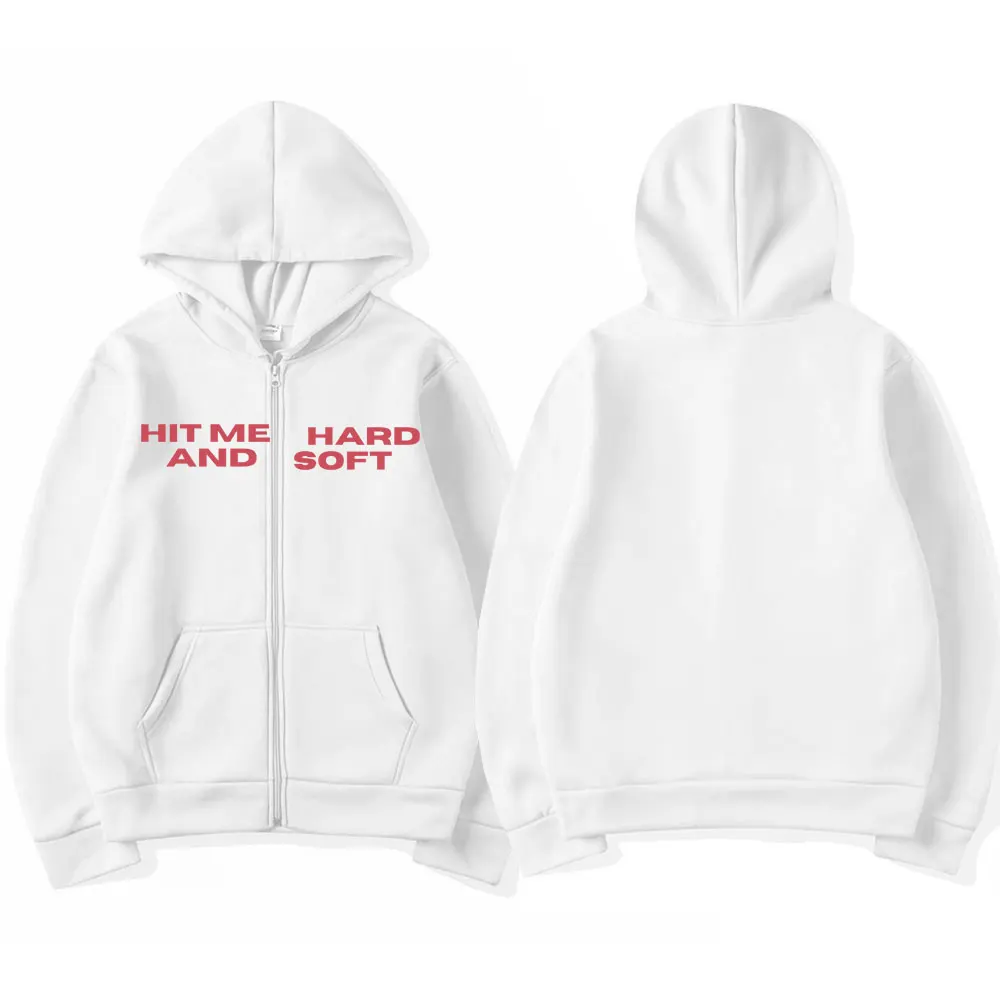 ضربني الصلب والناعم 2025 جولة سستة هوديس المشجعين هدية الرجال النساء الملابس البلوفرات موضة الهيب هوب زمم بلوزات جاكيتات