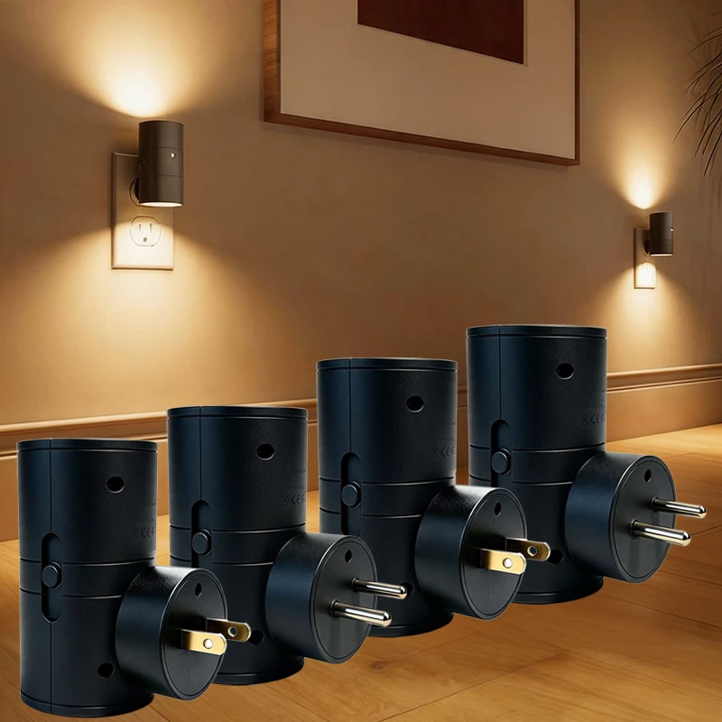 Indoor LED Plug-in Night Lights with Dimmable Light Controlled Induction Wall Lights for Living/bed Room Corridors Stairs