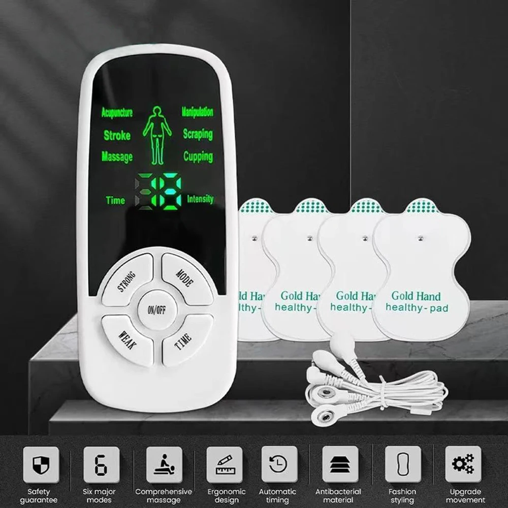 TENS Muscle Stimulator EMS body Massager Electric Neck Massager Acupuncture Body Massage Slimming Machine Electrostimulator