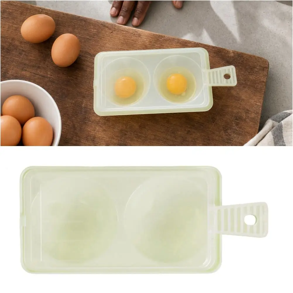 1Pc Two Egg Sandwich Breakfast Plastic Material Egg Tools Put Microwave Oven Kitchen Cooking Accessories Gadgets