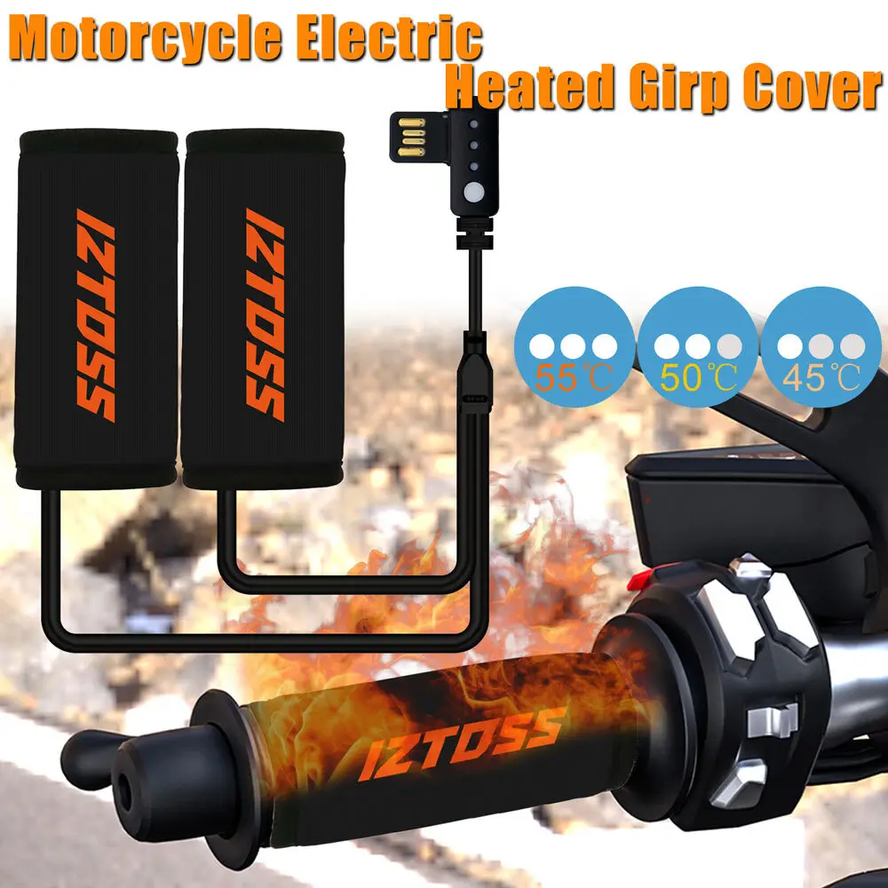 

Anti Slip Winter 5V 15W USB 3 Gear Warmer Electric Heated Grips Handle bar Heater Warmer Removable for Snow Motorcycle