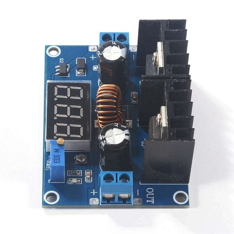 XL4016E1 DC Step-Down Module With Adjustable Output 8A DC-DC Regulator Board With Digital Display Module 4PCS