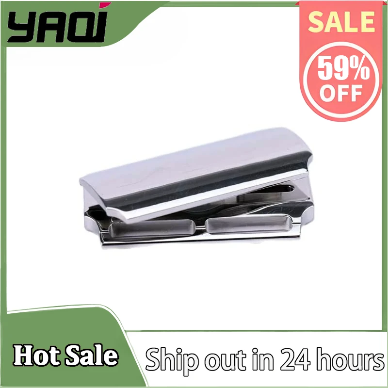 

YAQI Vostok 70SB Straight Bar 316 Stainless Steel Polished Safety Razor Head with 0.70mm Blade Gap Precision Shaving Tool (31g)