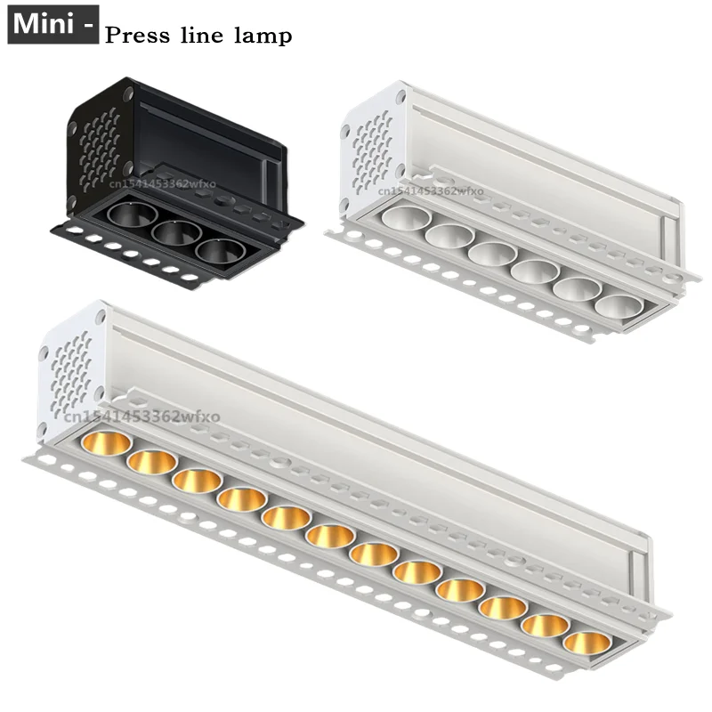 Dimmable mini LED downlight LED ceiling light COB spotlight110V-220V grille light 6W12W24W living room kitchen interior lighting