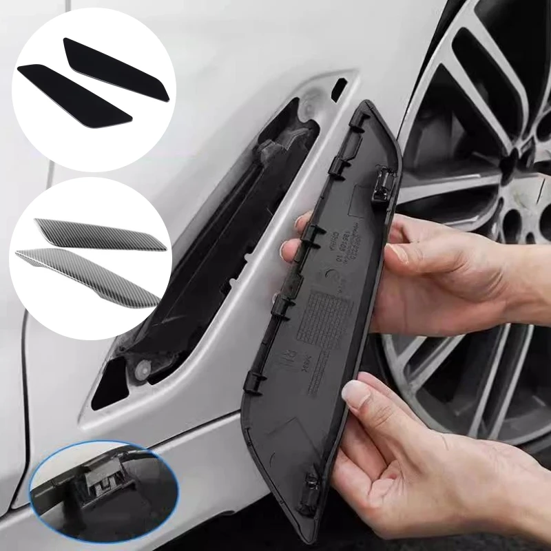 

For BMW G30 G38 2PCS Carbon Fiber Car Side Wing Air Flow Fender Grill Outlet Intake Vent Cover Air Outlet Trim Replacement 18-23