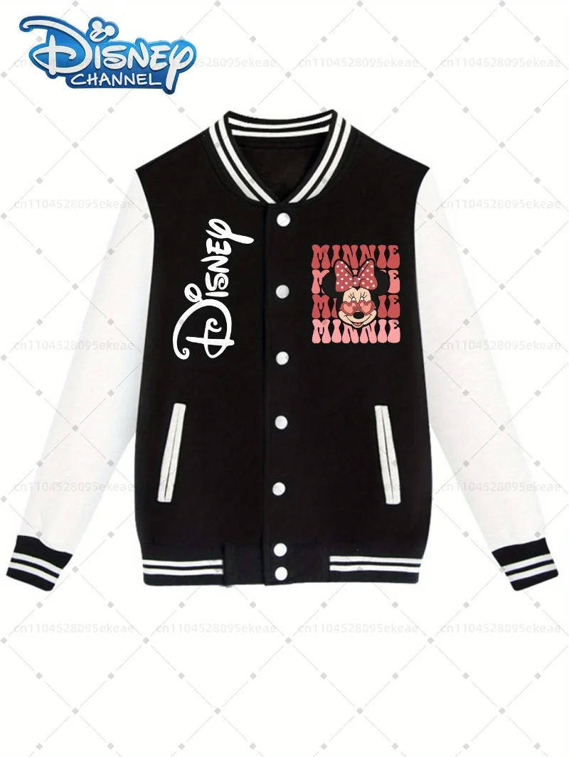 

Disney Official Jacket, Men's and Women's Fashionable Casual Street Sports Loose Jacket, Autumn and Winter Top