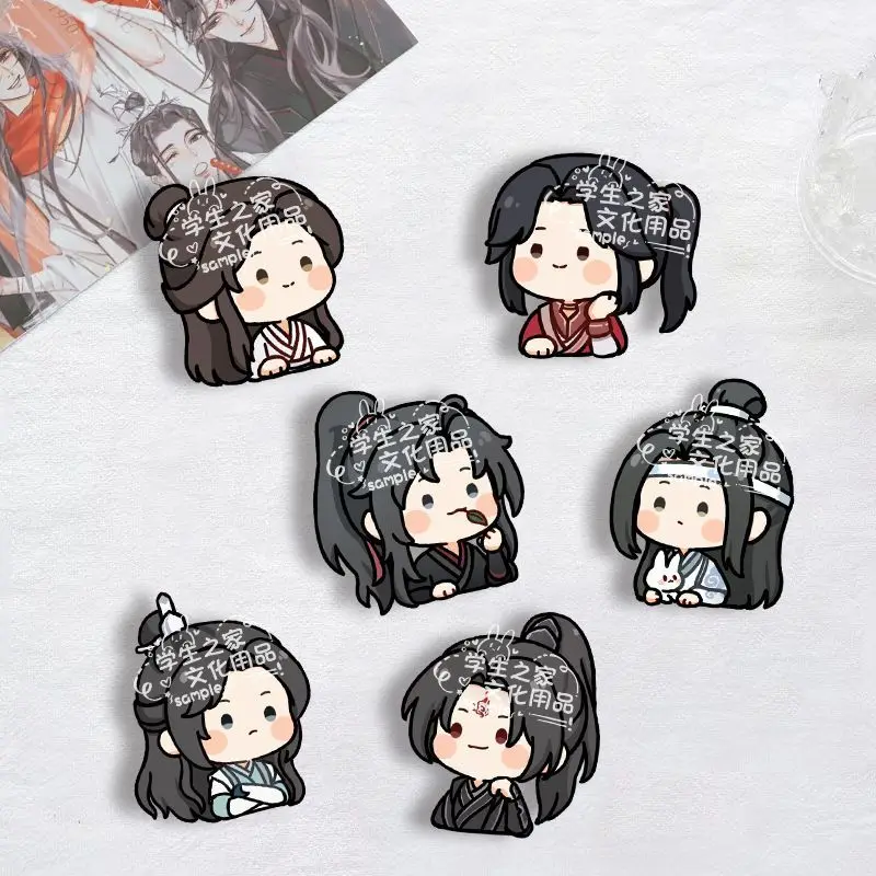 

Tian Guan Ci Fu Badges Pins Anime Mo Dao Zu Shi Women Brooch Fashion Cosplay Kawaii Figure Brooches for Bag Accessorie Gifts