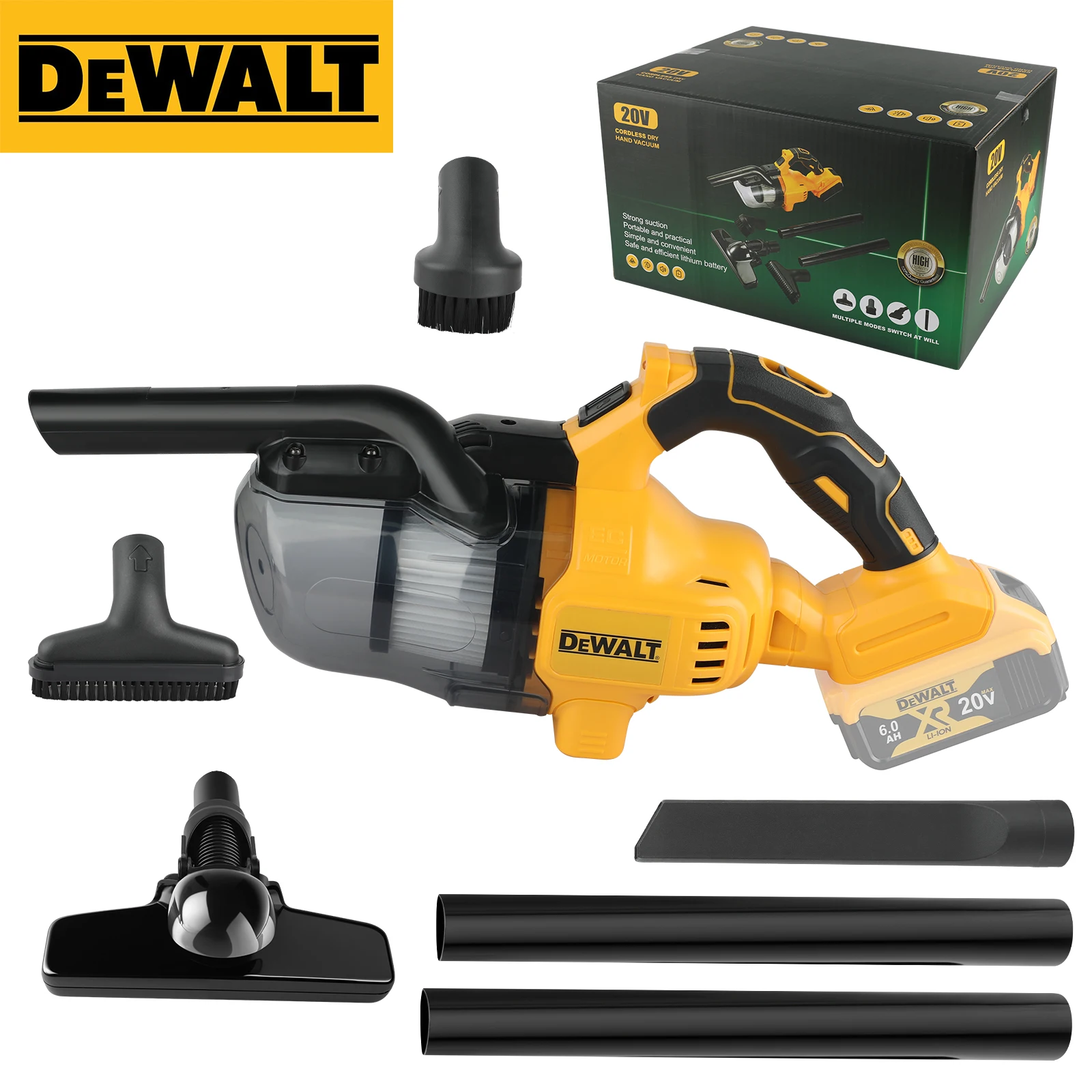 

DEWALT Vacuum Cleaner Industrial Vacuum Cleaner Cordless Handheld Vacuum Cleaner Rechargeable Car Interior Cleaning