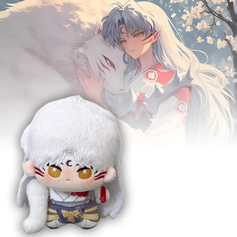 10CM Cute Cartoon Anime Inuyasha Plush Toys Soft Cosplay Figure Peripherals Plushie Backpack Dolls Kids Accompany Birthday Gifts view 4