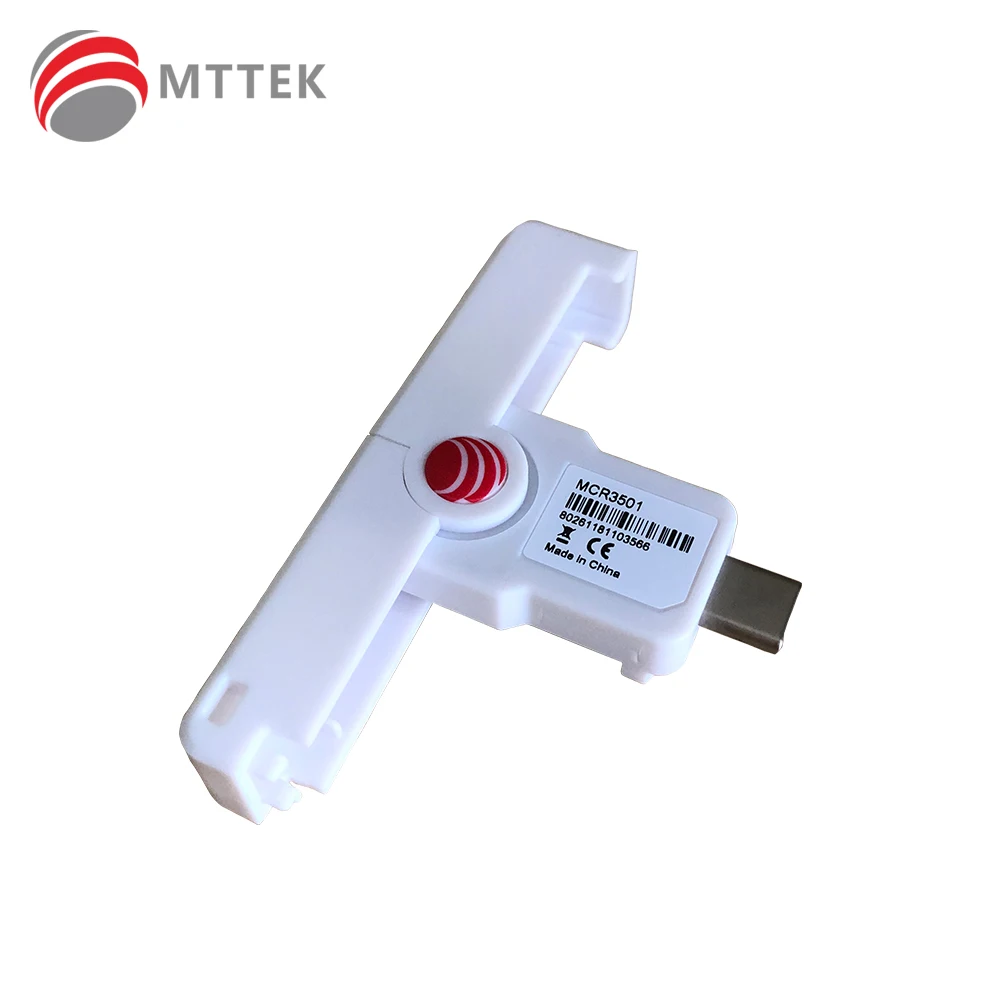 MCR3501 SmartFold tiny mobile card reader with USB Type C, for ISO7816,PKI card reader / CAC reader,Digital tachograph reader