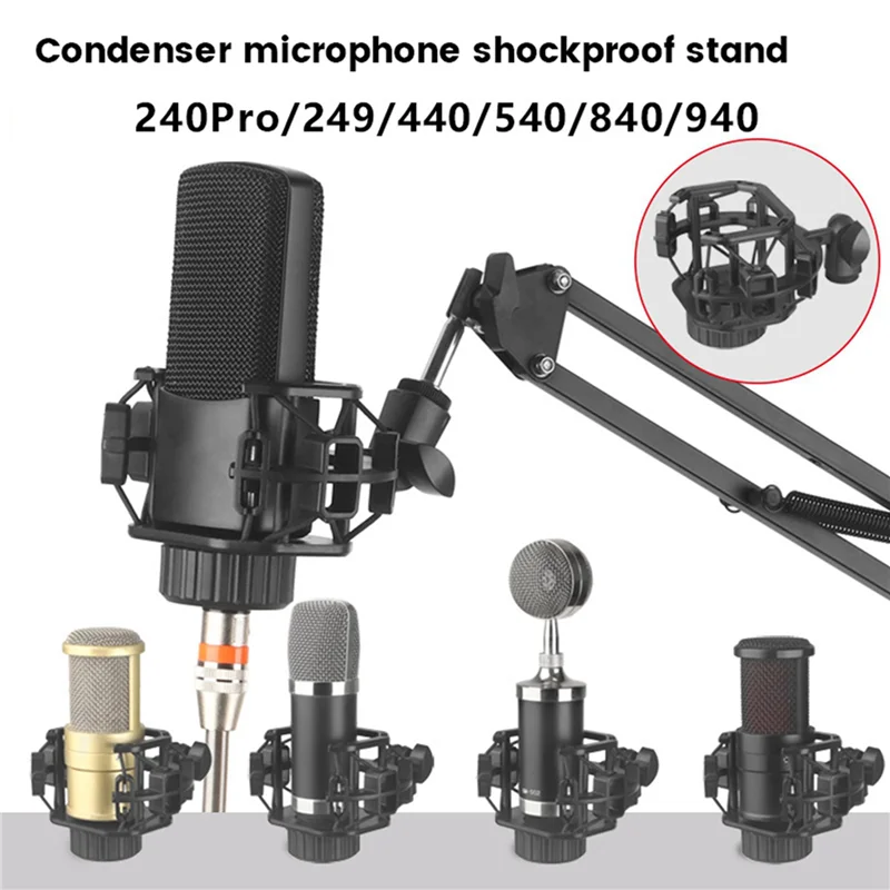 REPLA-3X Microfoon Shock Mount Voor Lewitt LCT-240 Live-uitzending Mic Opname Houder Microfoon Mount & Stand