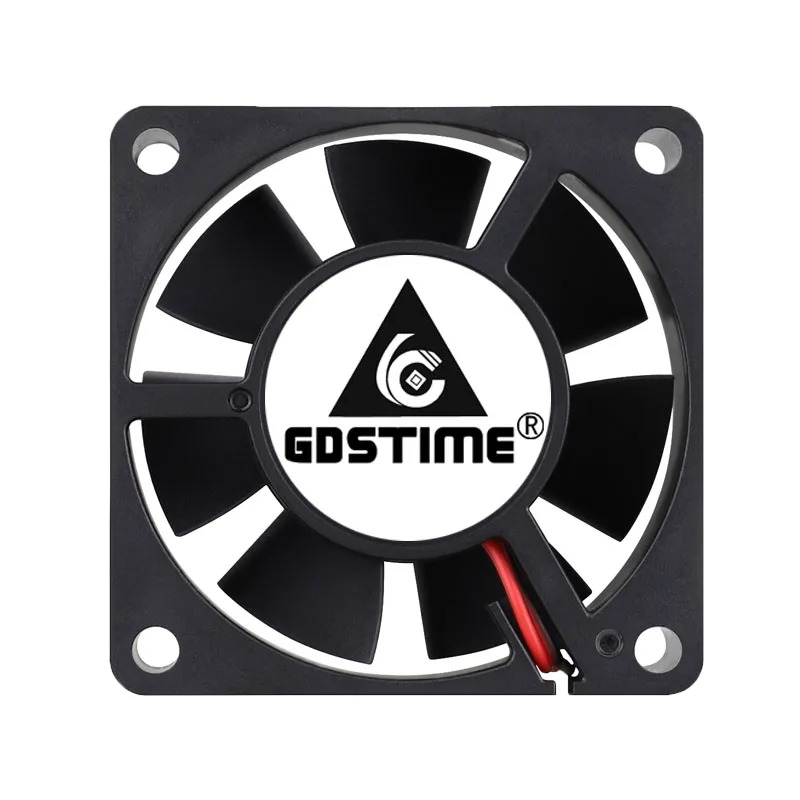 2 Pcs Gdstime 6020 60x60x20mm 12V 24V Dual Ball 3D Printer Cooler Fan 60mm*20mm 6cm Brushless Computer PC CPU Motor Cooling Fan