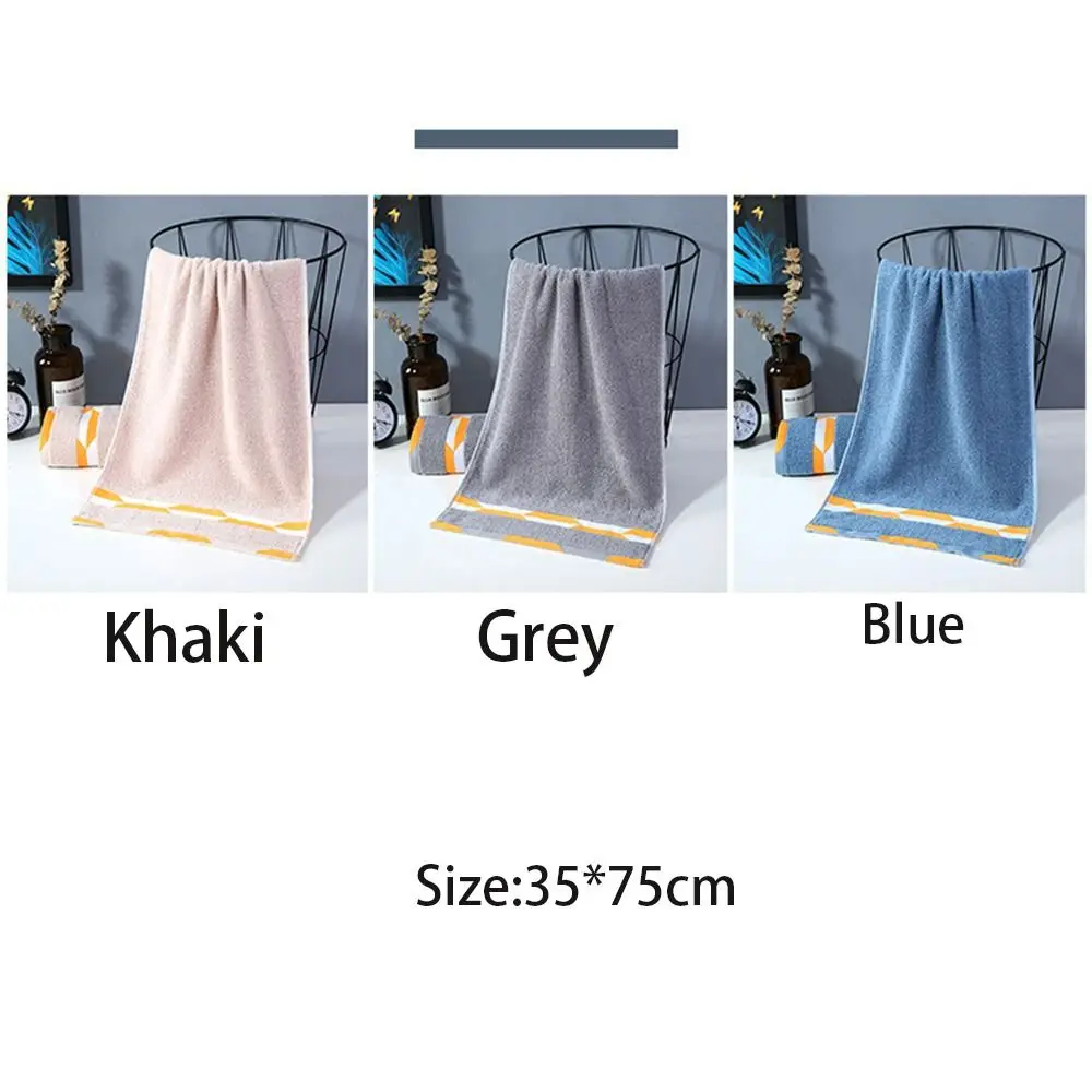 Cotton Face Towel Soft Towel Adult Splicing Embroidery Thickened Water Absorption Beach Towels Bathroom Towel