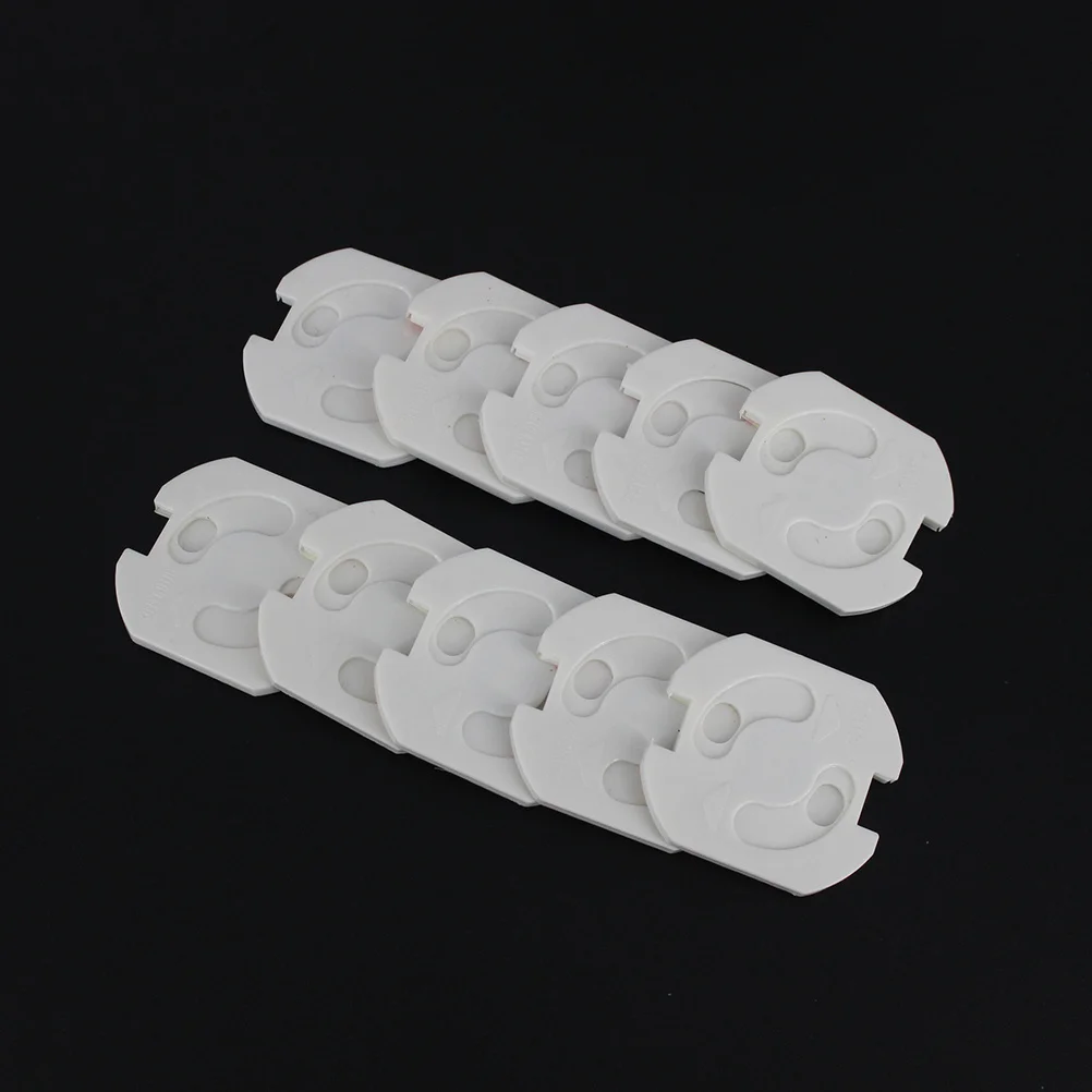 

10 шт., крышки для электрических розеток для безопасности детей, защита розеток из АБС-пластика для европейских розеток, защита от детей, крышки для вилок