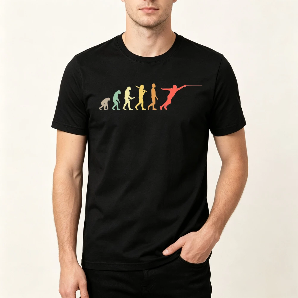 T-shirt à manches courtes et col rond pour homme et femme, avec image graphique rétro d'épée, cadeau pour homme et femme, Harajuku, été, mode décontractée