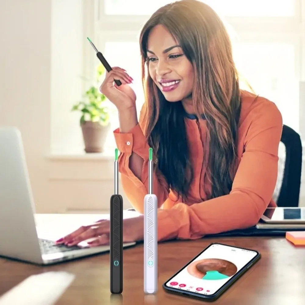 

Умный визуальный очиститель ушей, беспроводная Wi-Fi HD камера, беспроводной отоскоп, зарядка через USB, светодиодные фонари, инструменты для удаления ушной серы