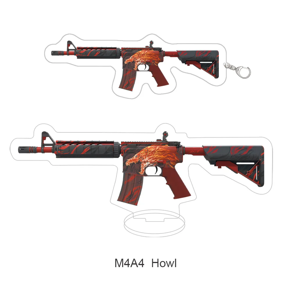 CSGO M4A Arma Chaveiro, Jogo Props, Chaveiros, Titular, Stand De Animação, Ornamentos Acessório, Produto de Alta Qualidade