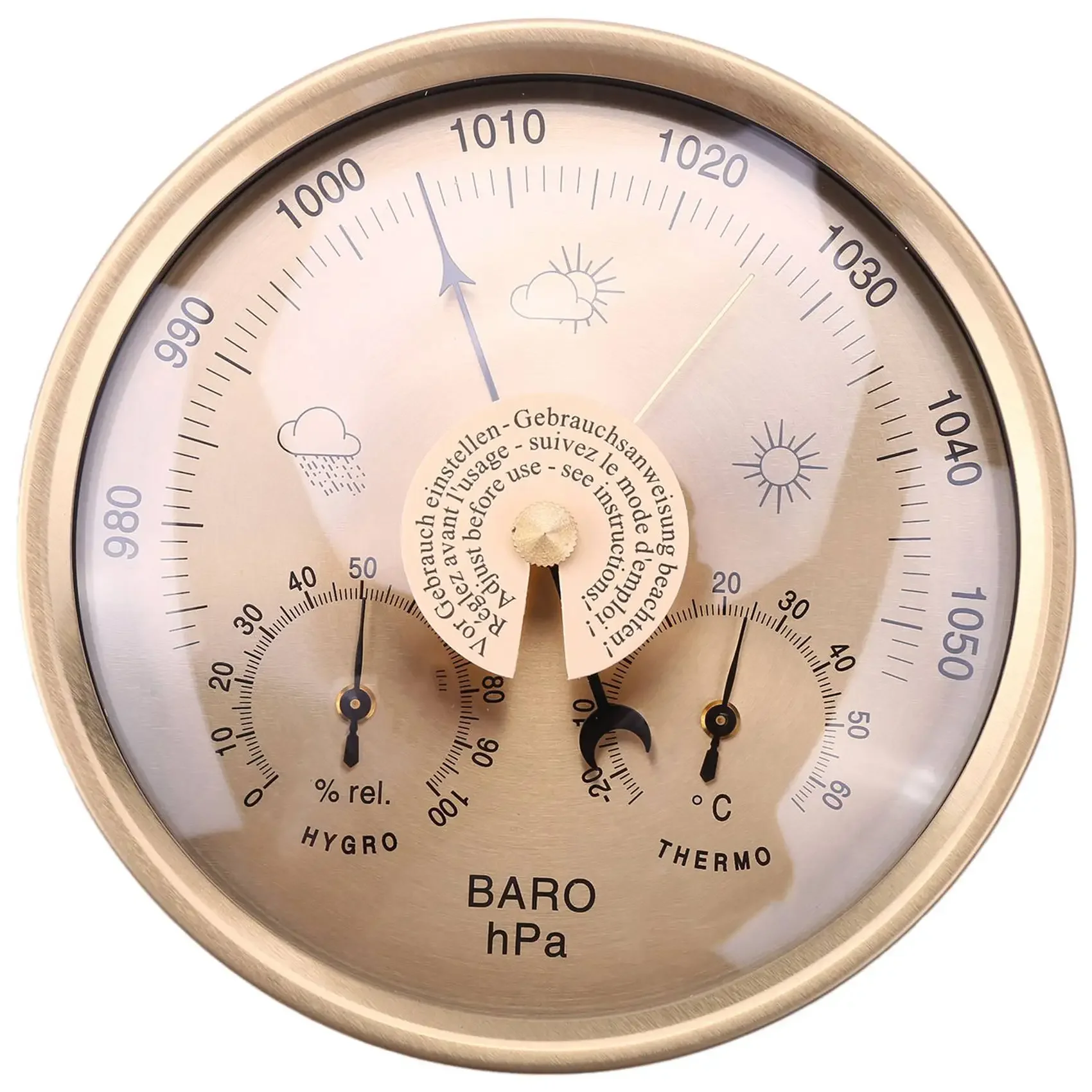 

Wall-Mounted Barometer, Thermometer & Hygrometer for Household Weather Monitoring