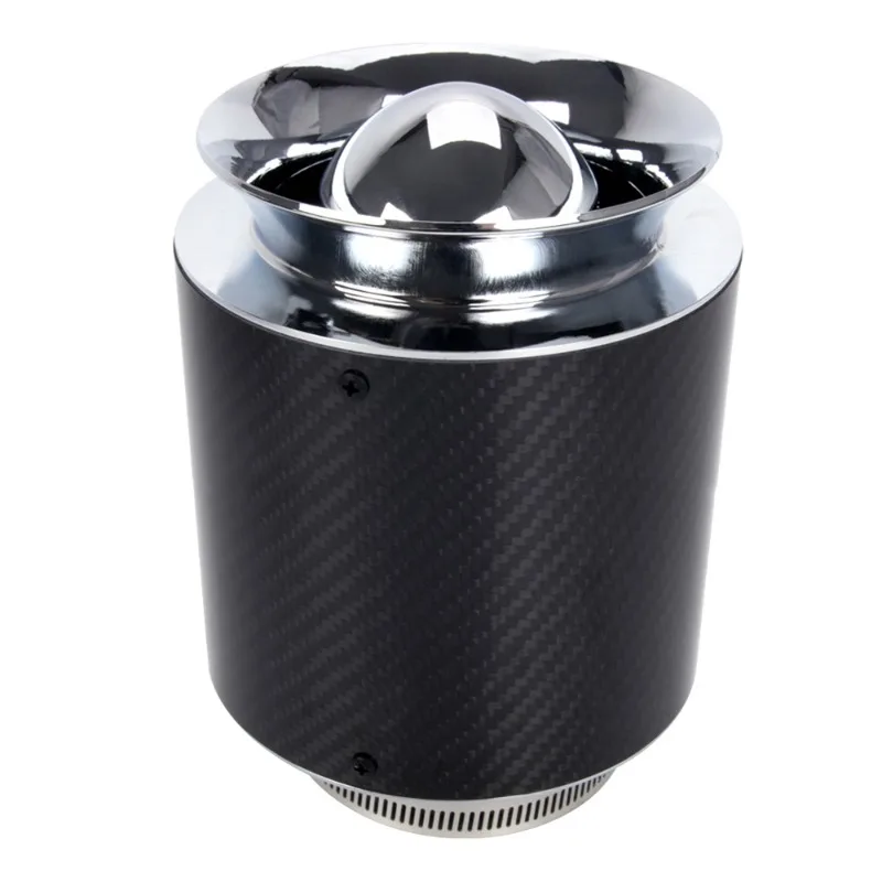 Car modified dust-proof mushroom head, high-flow air filter, carbon fiber mushroom head bellows kit