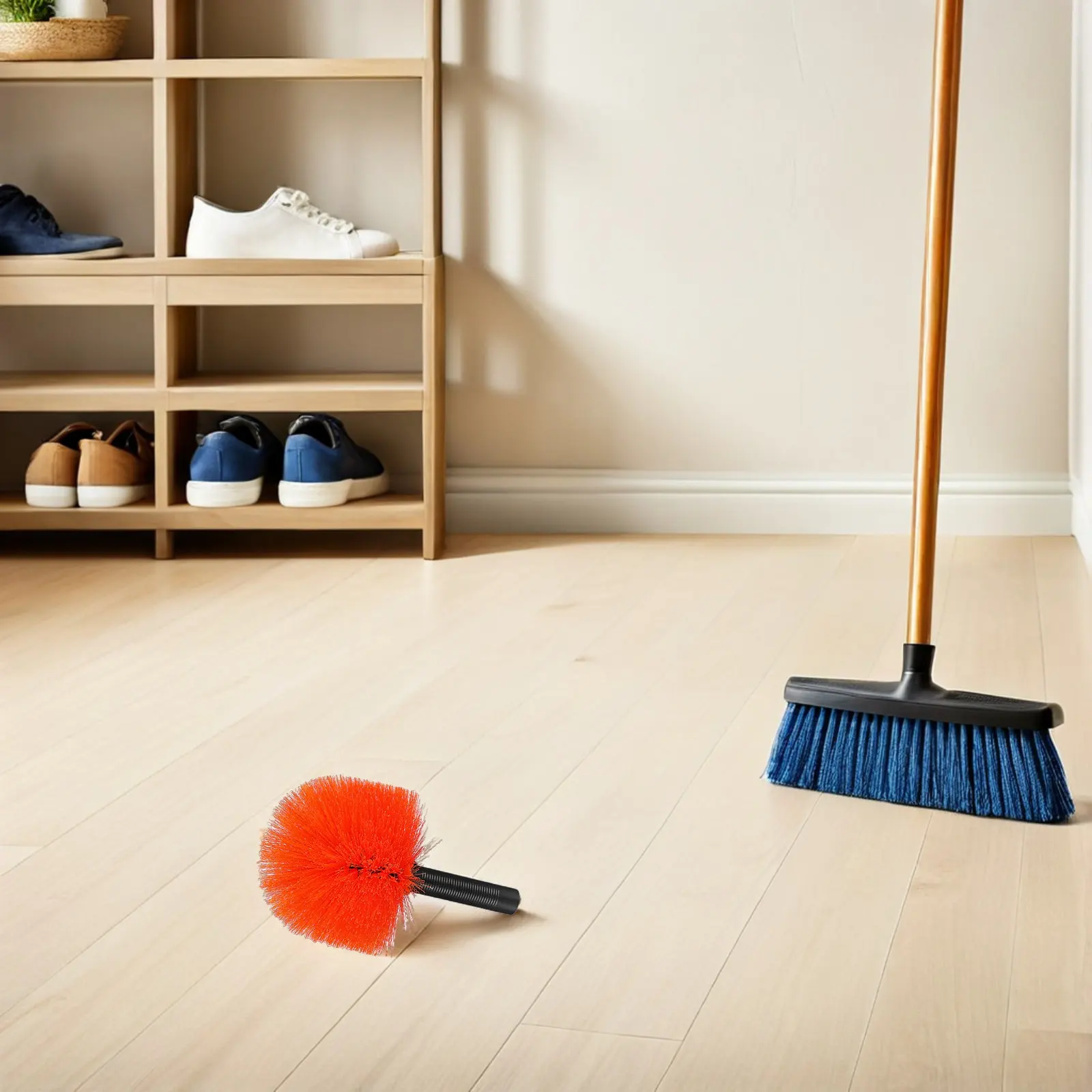 

Набор из 3-х щеток для удаления паутины - нейлоновые щетинки для труднодоступных мест, потолков, стен, удаления паутины с крыш