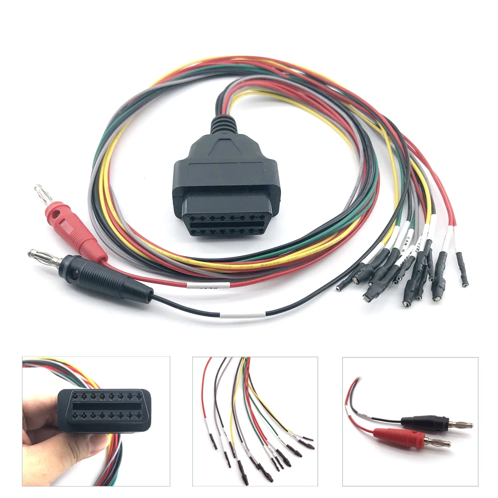 Car OBD2 Diagnostic Adapter Universal ECU Connection Cable MPPS OBD Breakout Tricore Interface Cable ECU Pinout 12V High Quality