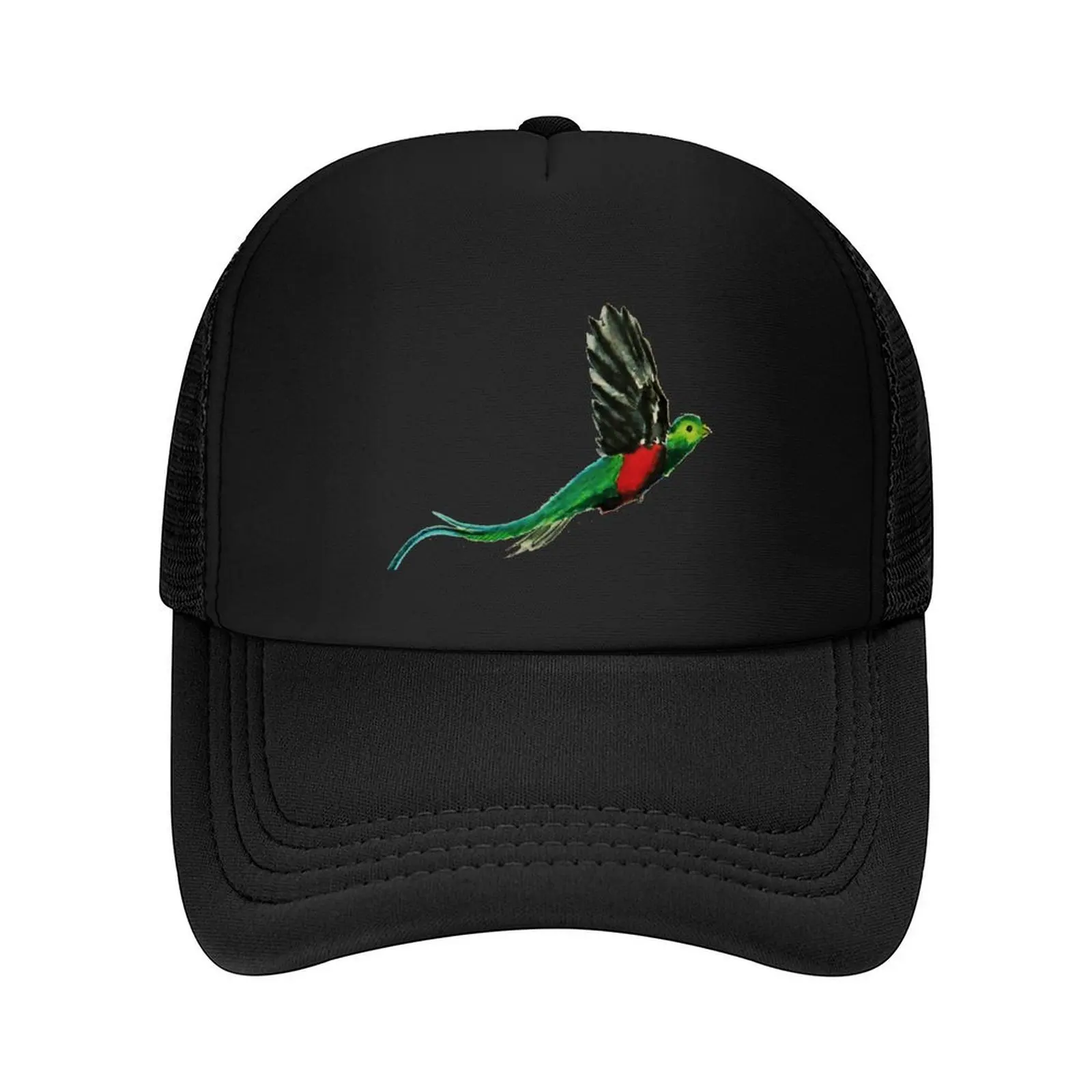 

Costa Rica Quetzal Watercolor Baseball Cap black Fashion Beach Christmas Hat Sun Cap Golf Men Women's