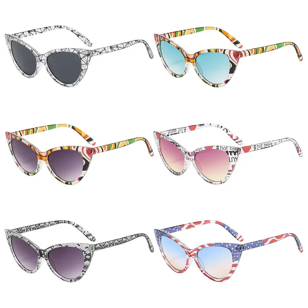

NEW Triangular American Flag Sunglasses Influencer-Style Novelty Cat Eye Eyewear UV400 Protection Gifts for Women & Men