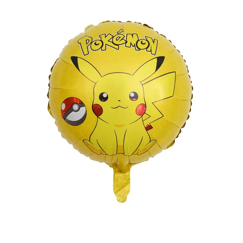 Cartoon Pokemon Birthday Party Decoration Aluminum Foil Balloon Set Pikachu Boys and Girls\' Favorite Birthday Gift