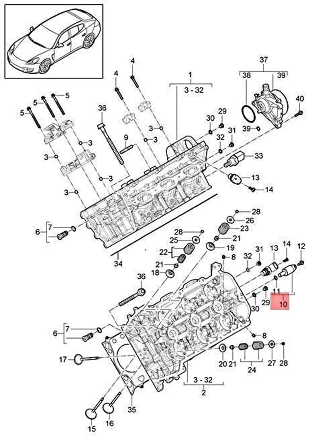 Nuovo originale 94810530803 94810530802 Elettrovalvola fasatura motore per Porsche Panamera 970 9PA1 92A Cayenne 95B Macan 948-105-30