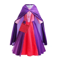 Girls Children Witch Carnival Christmas Halloween Cosplay Child Winifred Mary Sarah Sanderson Fancy Dress Up Outfit