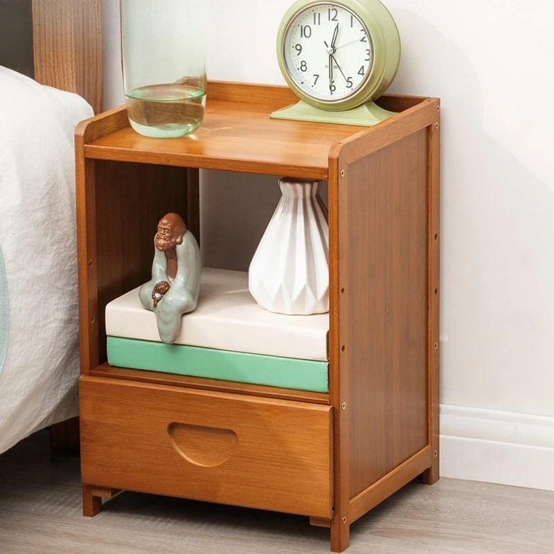 Bedside table Simple solid wood small cabinet Light luxury storage cabinet Bedroom bedside simple Nordic European modern mini