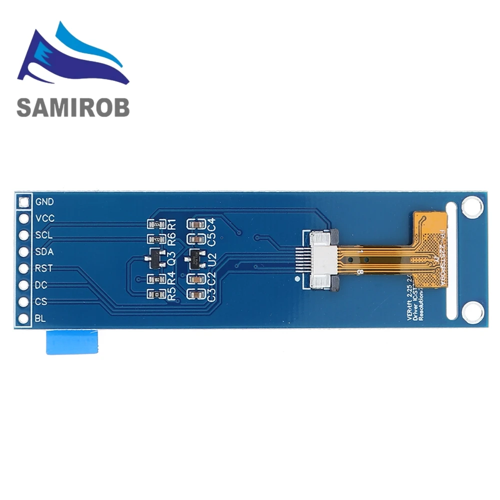 SAMIROB LCD TFT de 2,25 polegadas ST7789 tela pequena 76 * 284 módulo LCD tela colorida SPI de visão completa