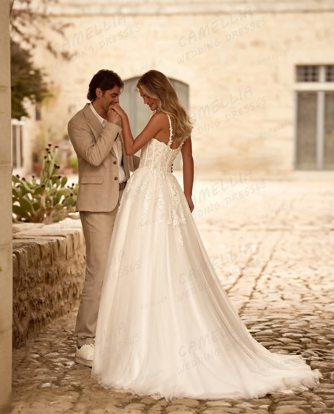 Elegante barco pescoço vestidos de casamento feminino uma linha querida sem mangas chiffon vestidos de noiva novia festa personalizada