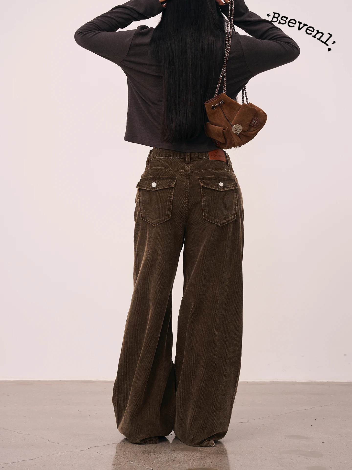 

Ретро-брюки из вельвета с широкими штанинами, женские, свободного кроя, длинные, повседневные, с застежкой на молнии, из смесового хлопка, теплые