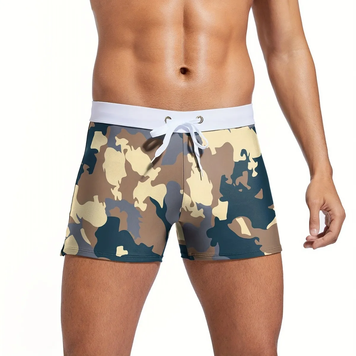 

2025 Summer New Camouflage 3D Printing Men's Beach Pants Casual Fashion Men's Shorts Men
