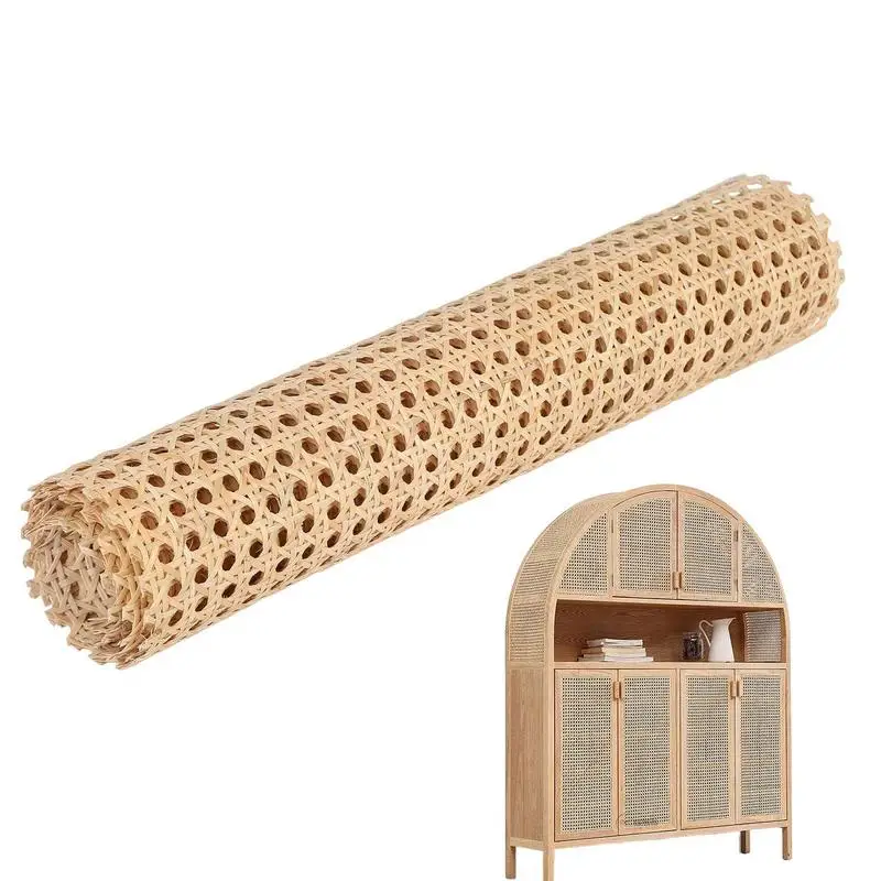35cm/40cm/45cm/50cm/60cm diy artificial rattan cana webbing rolo folha de vime cadeira ao ar livre mesa móveis material de reparo