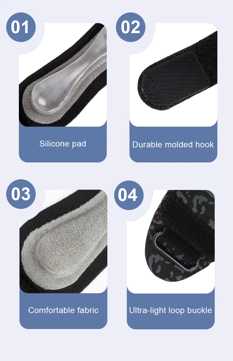 Knee Pas Premium Knie-Patellabänder - Verstellbare Sport-Kniebandage, Patella-Stabilisierungsband Knieunterstützung mit Sicherer Passform – Detail 11