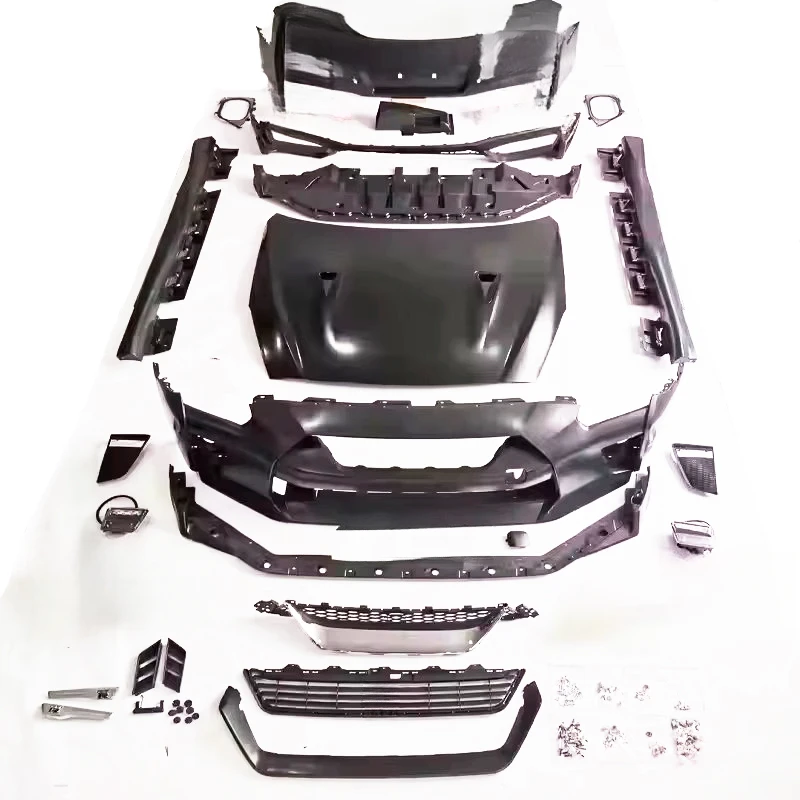 High Quality FRP LB V3 Style Body Kit Front Bumper Facelift Parts For Nissan GTR R35 Upgrade Modification Accessories