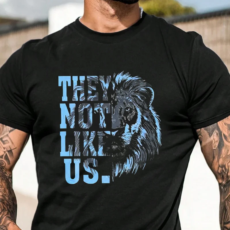 

Мужская модная футболка с дизайном "They Not Like Us", повседневные модные футболки на лето, удобные топы с короткими рукавами