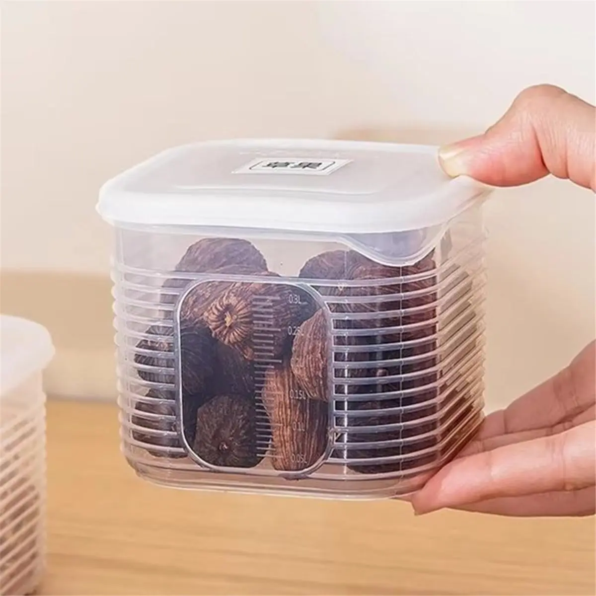 Home Tool 6-Grid Plastic Food Storage Container with Lid for Microwave Heating
