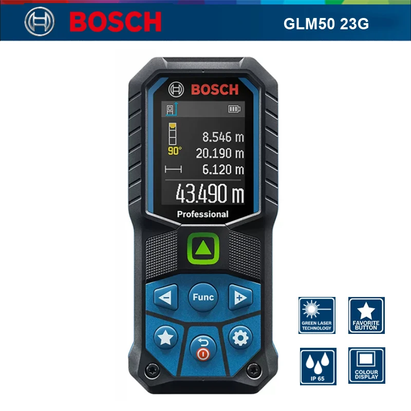 Bosch GLM 50-23 G Professional Green Laser Range Finder 50M Multifunction Laser Ruler Distance Meter Electronic Measuring Tool