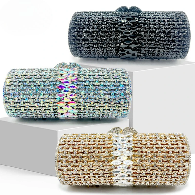 

Rhinestone Wedding Dinner Bag Crystal Hot Diamond Women's Shoulder Evening Bag