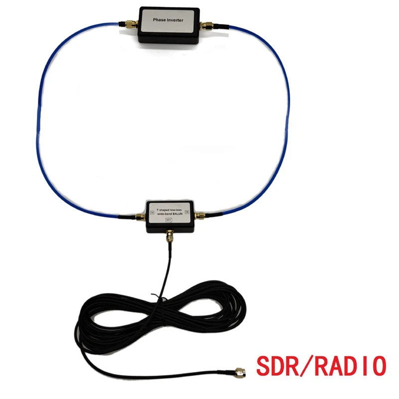 Imagem -02 - Banda Larga Magnética Passiva Portátil 250mw da Baixa Perda da Antena Magnética de Youloop para o hf e o Vhf Jogo Masculino de Sma