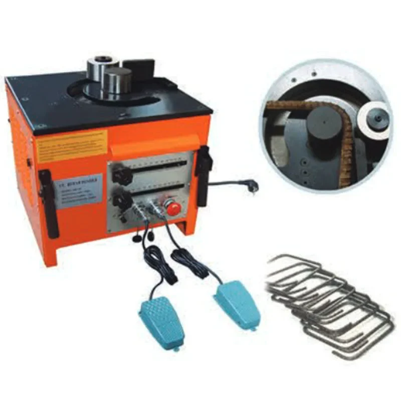 RB-32 Desktop Rebar Bending Machine 6-32mm Portable Electric Hydraulic Rebar Bending Machine 110V-220V