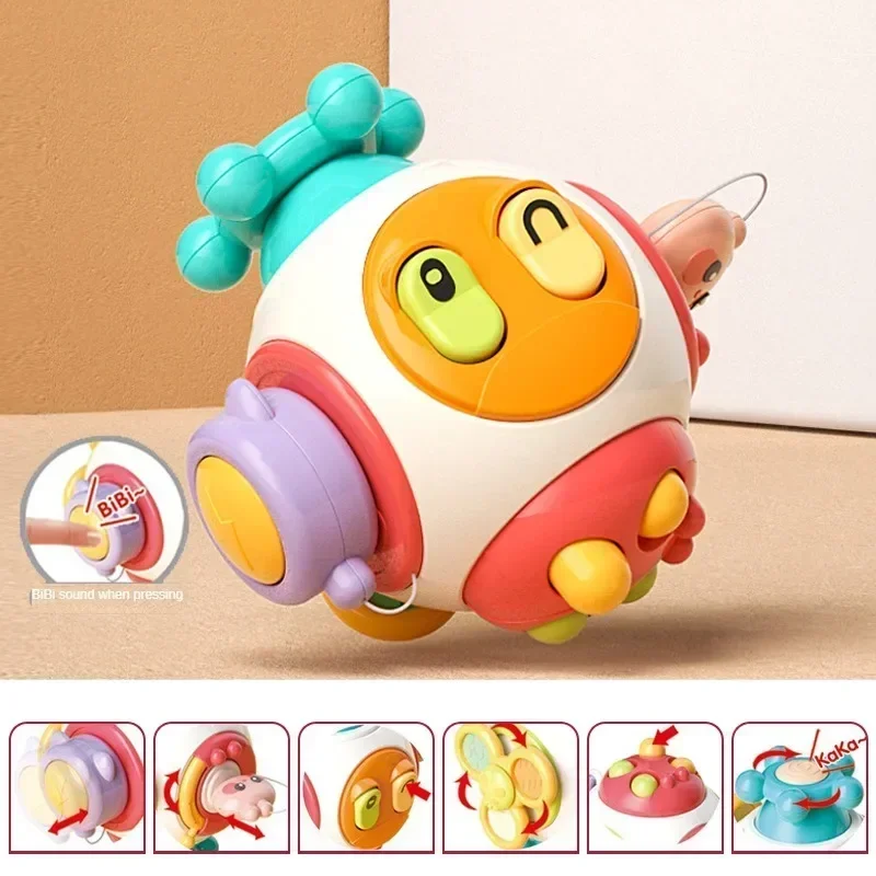 Infant Puzzle Early Education Toys Multifunctional Busy Ball for Montessori Baby Training Busy Hand Grasping Ball Baby Busy Ball