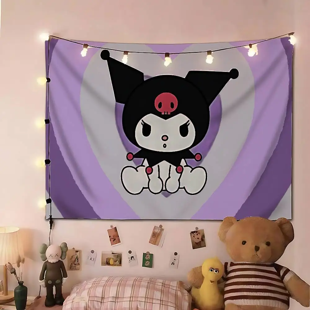 Kawaii K-Kuromi-cute Tapestry Customizable Tapestries Of Various Styles,wall Hangings, Celebrity Photo Printing,wall Hangings