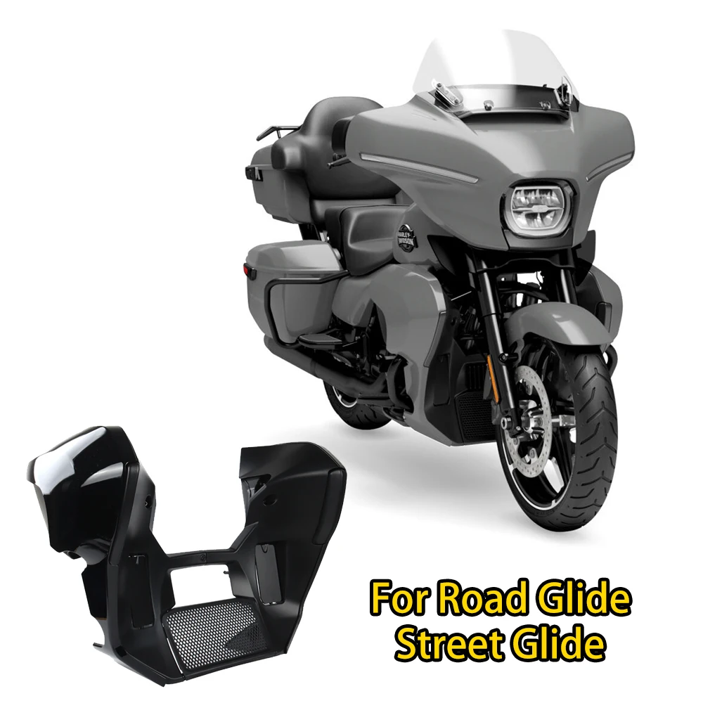 New Motorcycle Fairing Lowers Extended Chin Spoiler Set For Harley Touring CVO Street Road Glide 23-Up FLHX FLTRX 24-Up FLHXU