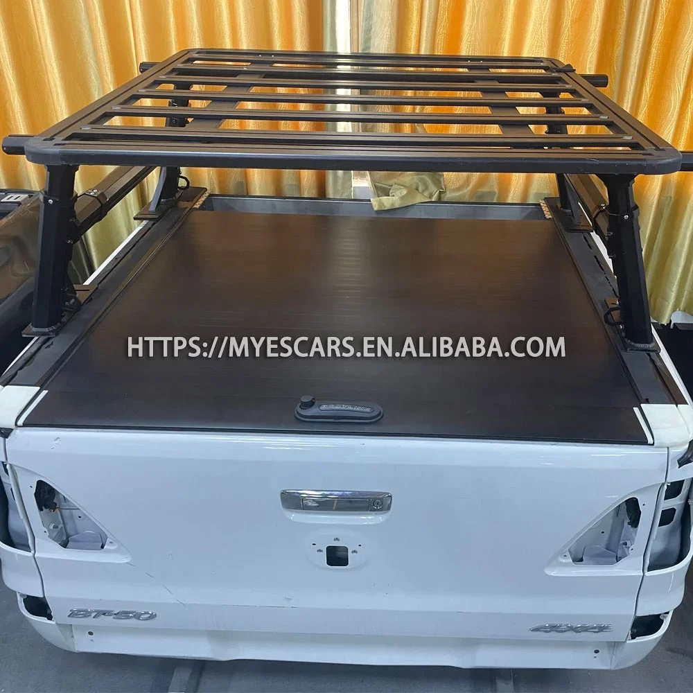 Universal 4x4 Pick Up Multifunction Roll Bar Roof Tent Luggage Carrier Cage Ladder Rack Truck Bed Rack For Toyota Hilux D-max