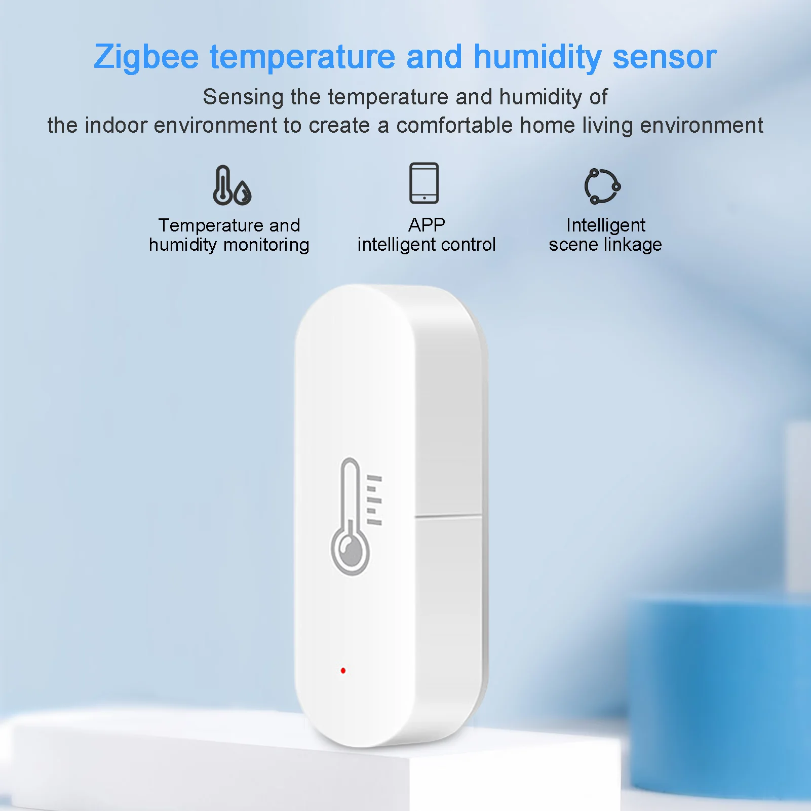 Imagem -02 - Tuya Wifi Zigbee Sensor de Temperatura e Umidade Higrômetro Interior e Termômetro Detector Smartlife Alexa Google Home