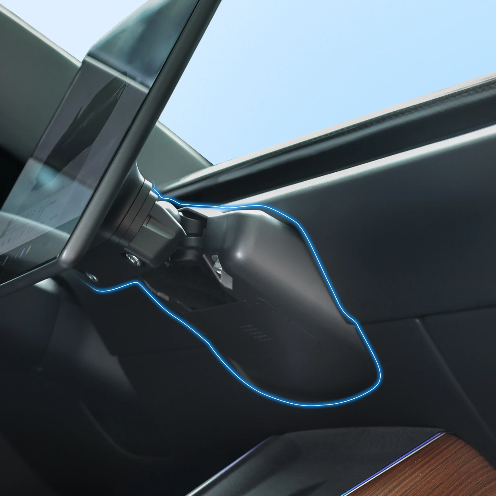 ل تسلا نموذج Y جونيبر 2025 سيارة لتحديد المواقع والملاحة تعديل حامل لنموذج 3 هايلاند 2024 دوران شاشة التحكم المركزية #5